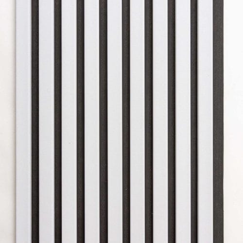 Panou Riflaj – White - fonoabsorbant pe Pâslă Neagră, 2,8m X 0,60m